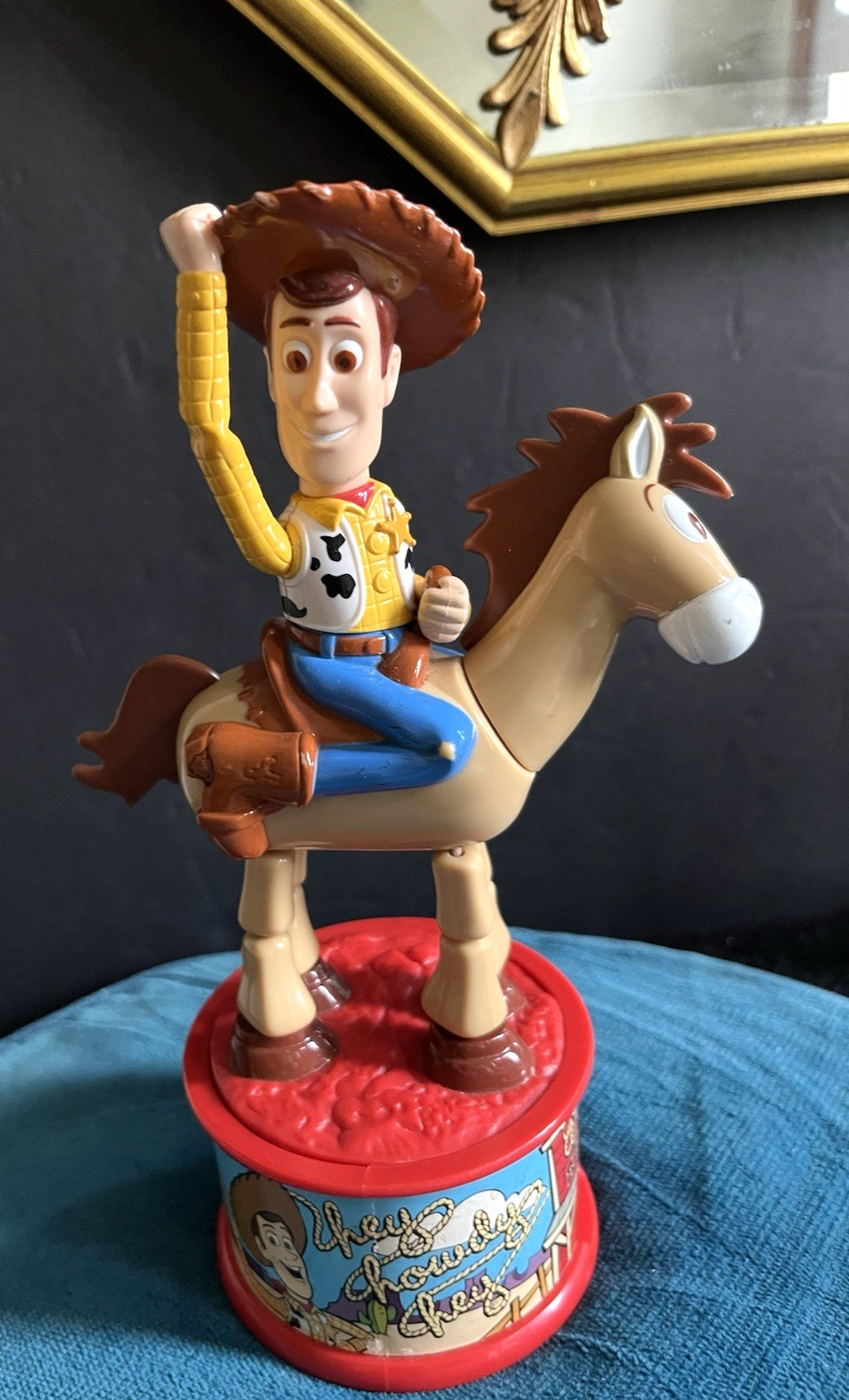Vintage 1999 McDonalds Toy Story 2 Bullseye Woody&rsquo;s Round Up Candy Dispenser