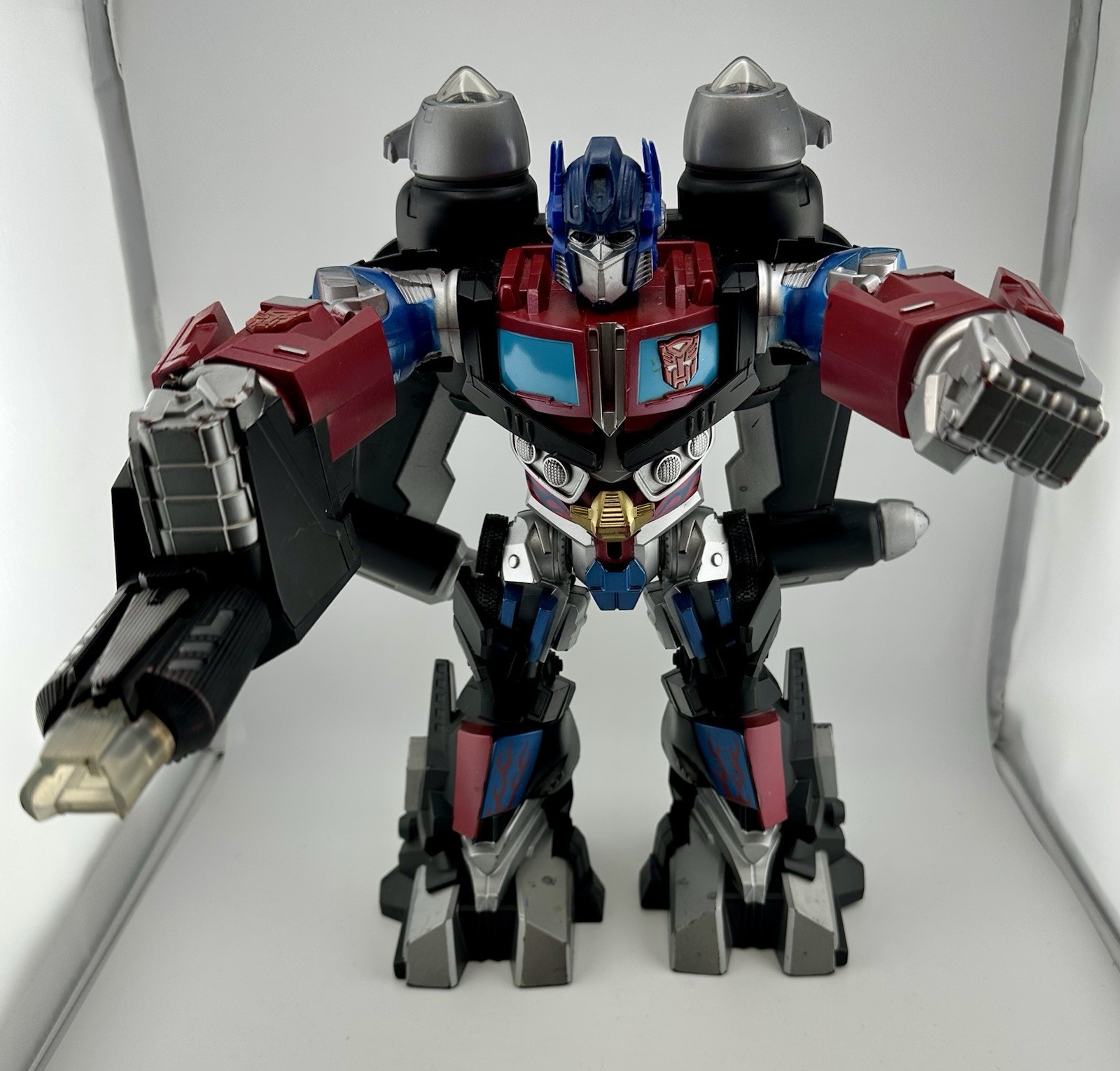 2008 Hasbro Transformers Mega Power Bots Lights Up & Talking 12&Prime; OPTIMUS PRIME