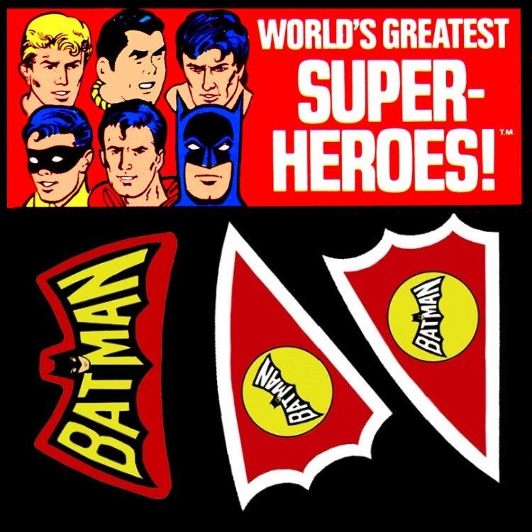 Mego Batman Batcopter Decal for World&rsquo;s Greatest Superheroes 8&Prime; Figure Vechile