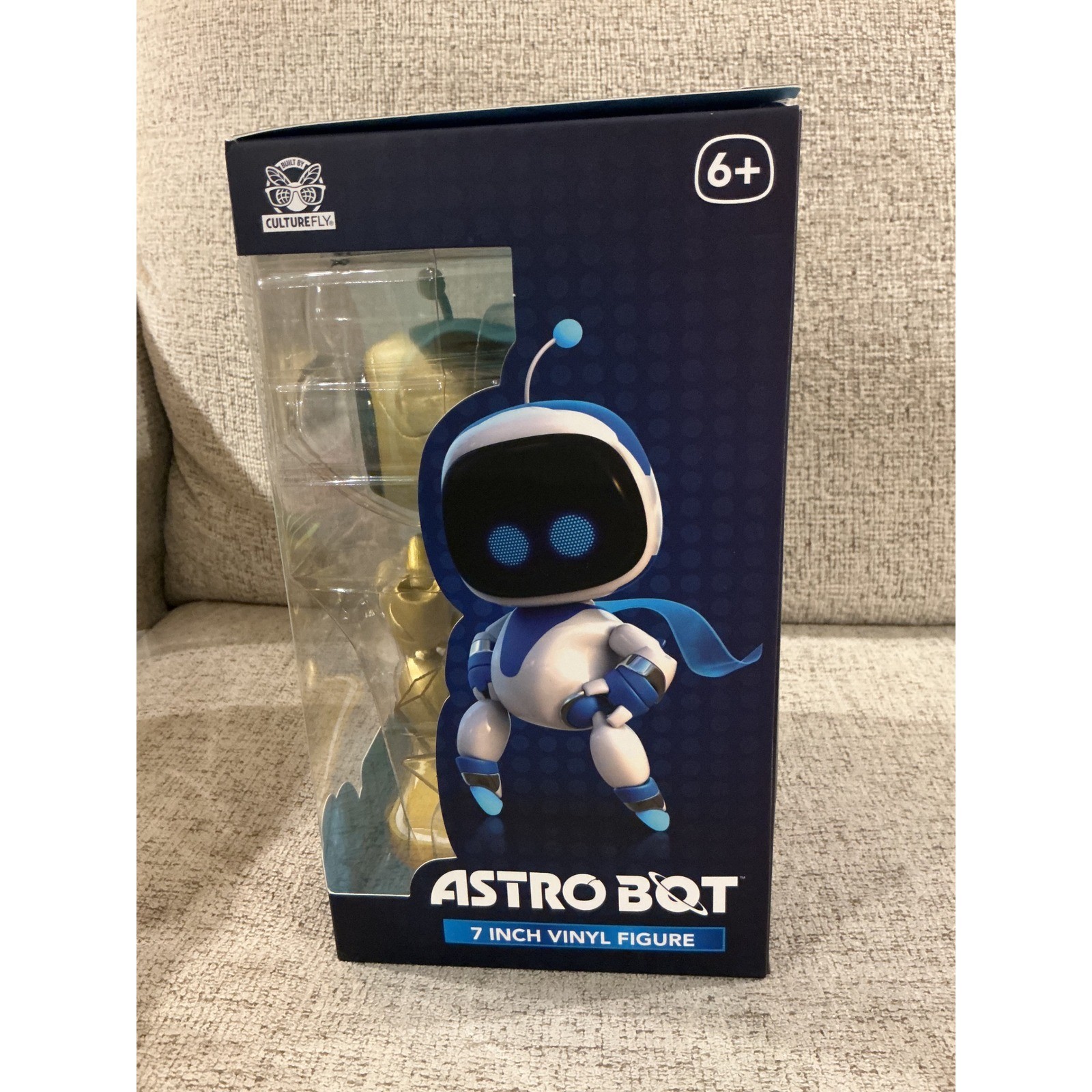 Astro Bot 7 Inch Vinyl Figure Gold PlayStation CultureFly Collectible ASTQ004AWM
