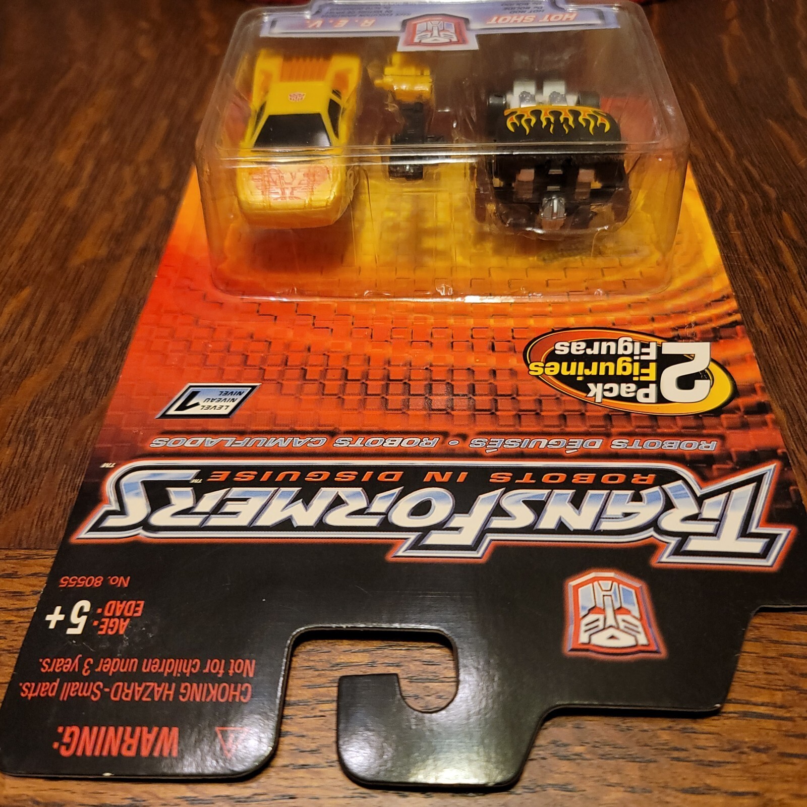 2001 Transformers RID Hot Shot and R.E.V. 2 Pack Figures Sealed