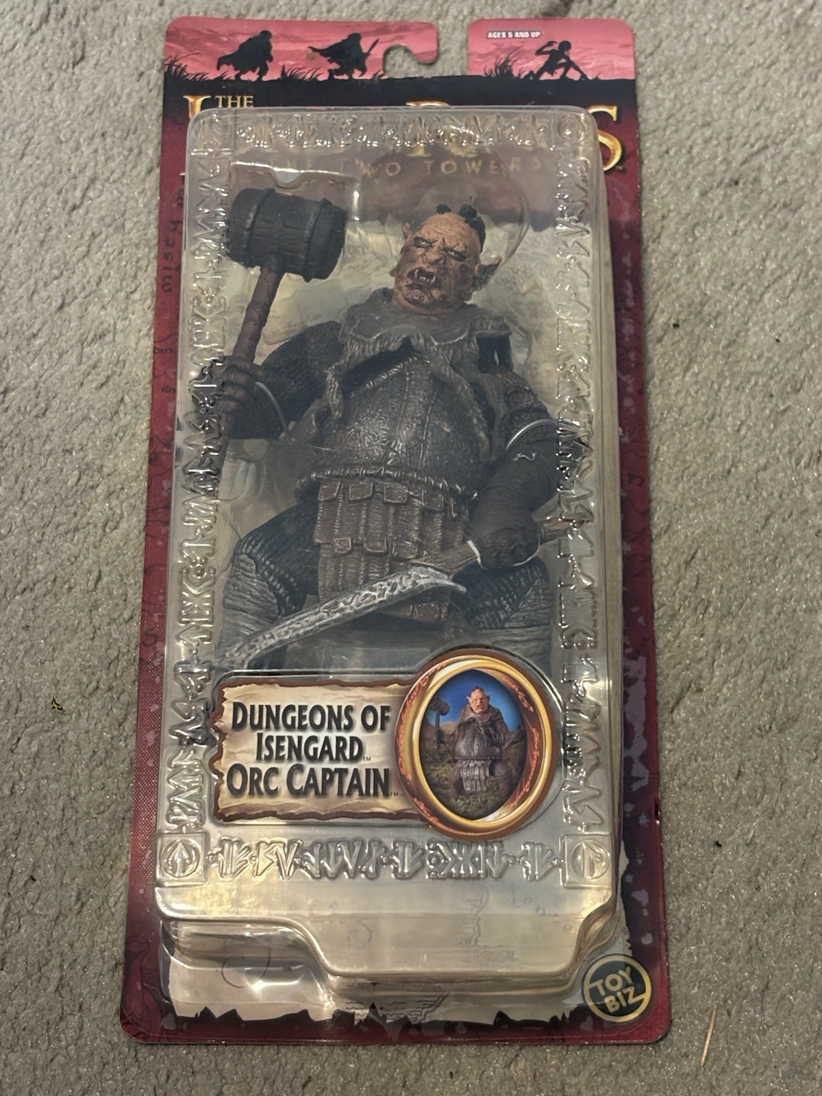 Dungeons of Isengard Orc Captain Lord Of The Rings Figure New Toybiz Two Towers