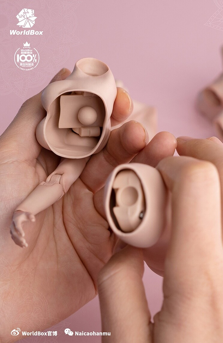 1/6 female E CUP BUST Chest replacement model Worldbox Pale Suntan Figure ❶USA❶