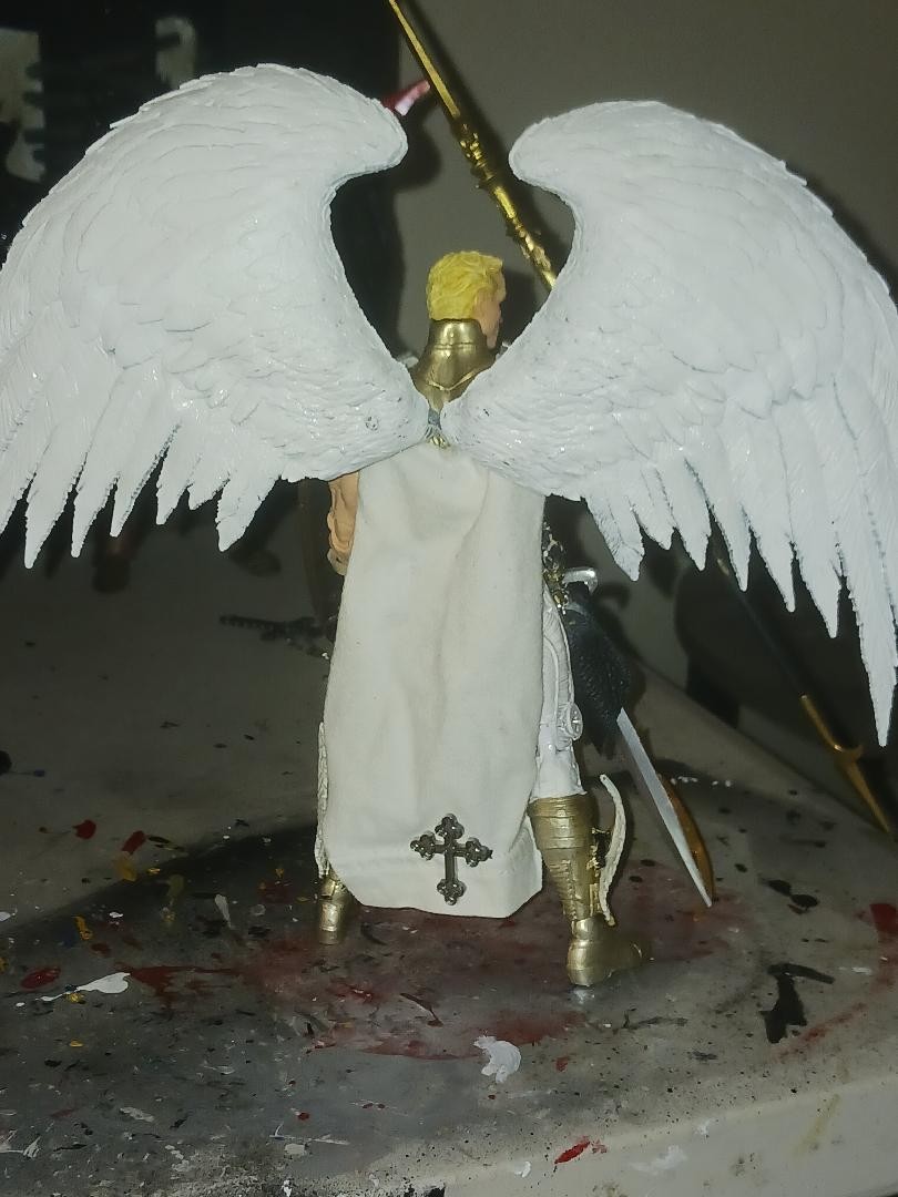Marvel Legends, McFarlane size Custom Angel vs Fallen Angel figures