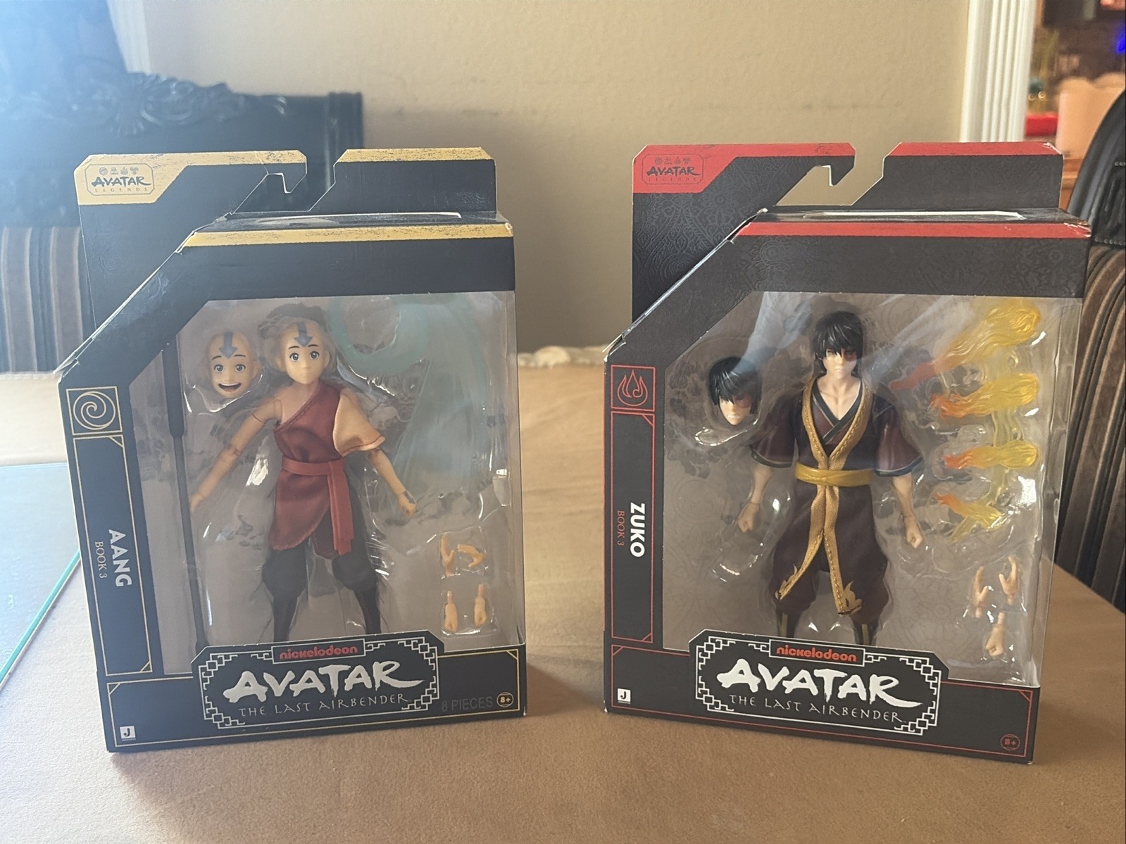 Jazwares Lot: Avatar the Last Airbender (Book 3) Zuko & Aang Figures Brand New