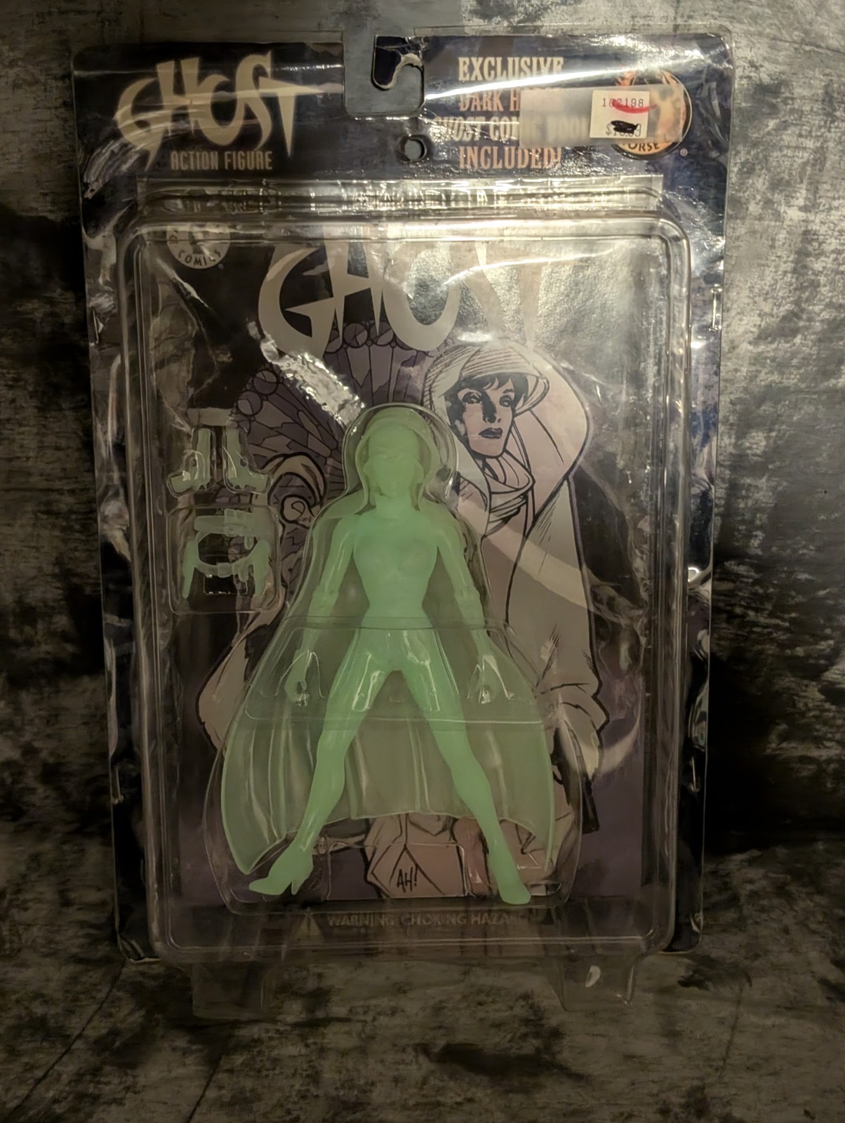 Dark Horse Comics Ghost Action Figure Glow in the Dark Version 1998 + Comic NIP