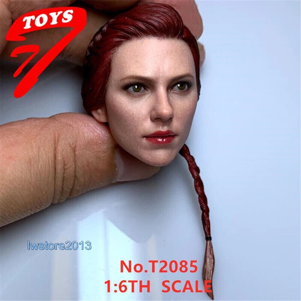 US 1/6 Black Widow Scarlett Johansson Head Sculpt For 12&Prime; Female TBL Figure Body