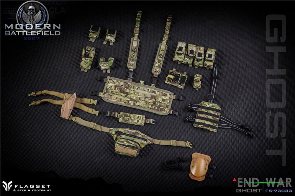 FLAGSET 1/6 Handheld Soldier Model Apocalypse War Series 73033 Death Squad Ghost