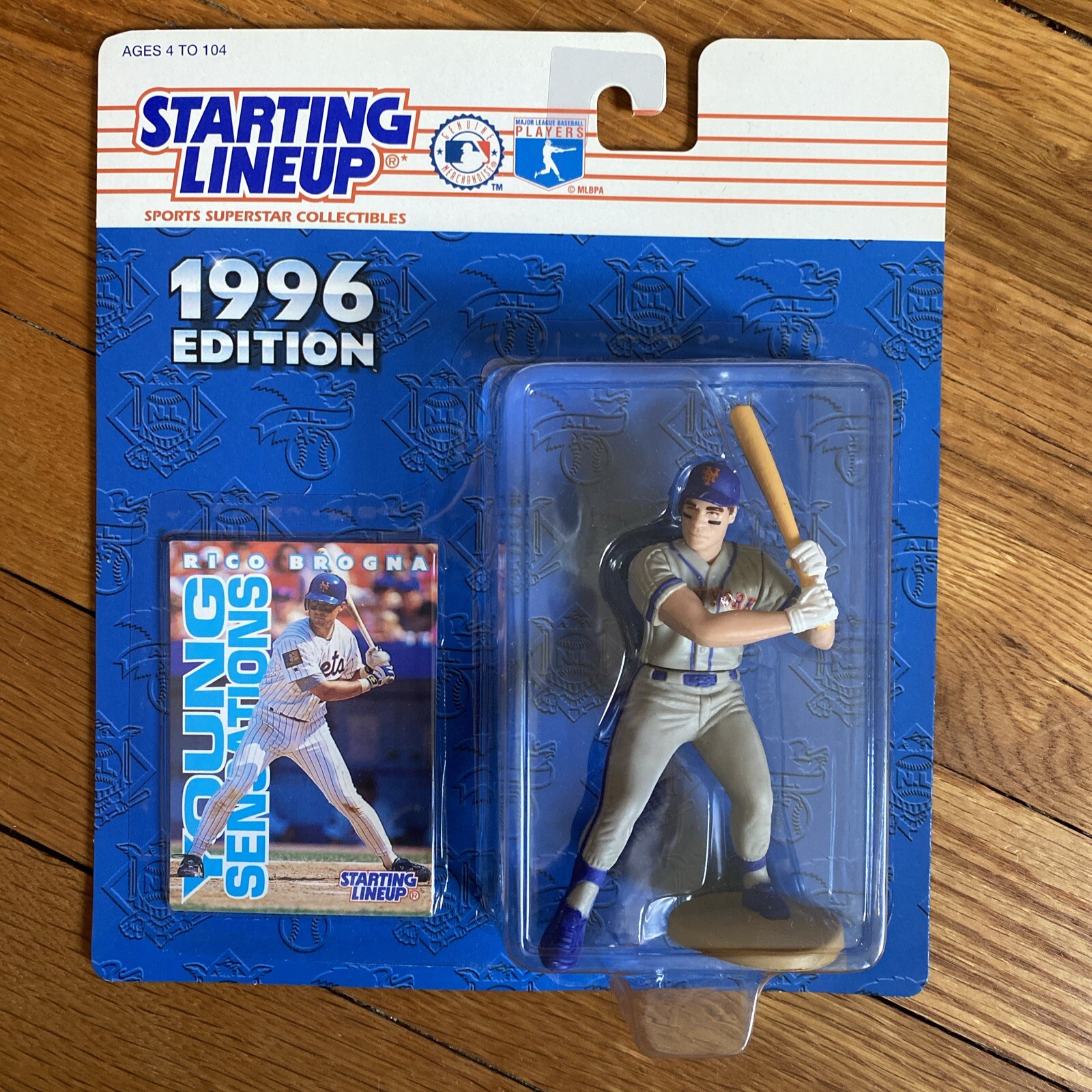 1996 Starting Lineup RICO BROGNA Figure Card New York Mets Baseball SLU