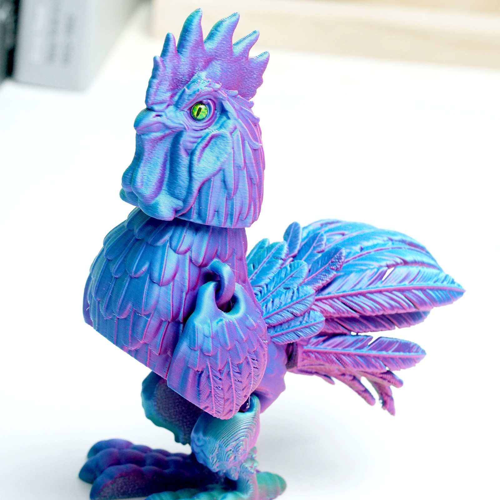 3D Printed Rooster Model,Articulated Animals figure,Fidget Toys Home Decor
