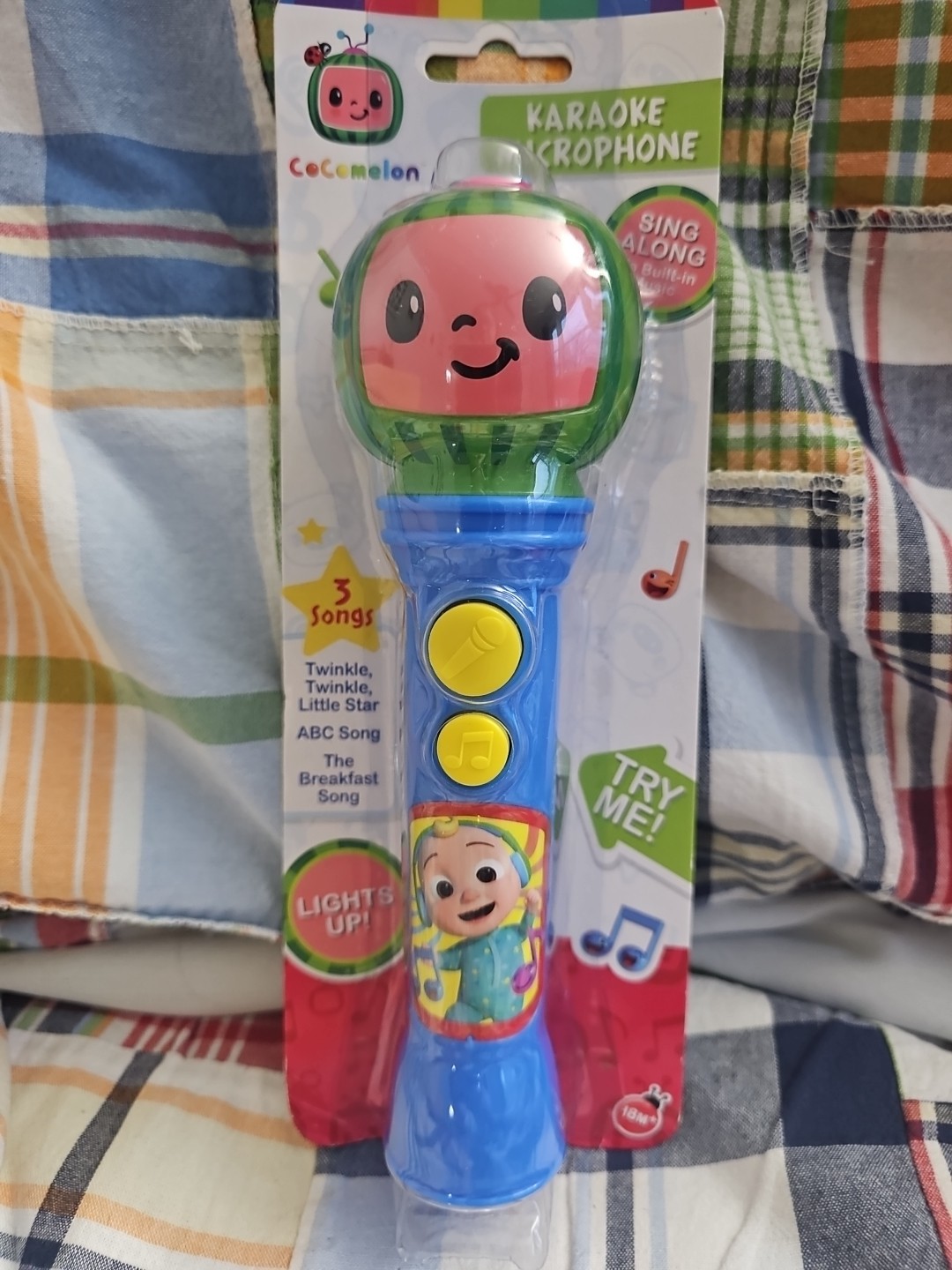 Cocomelon Toy Microphone for Kids – Lightweight Singing Fun with Built-In Music