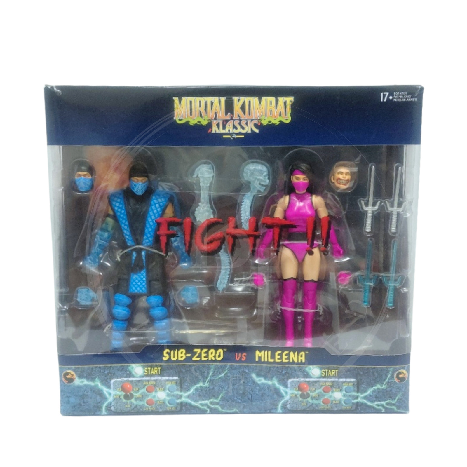 Mcfarlane Mortal Kombat Klassic Sub-Zero vs Mileena Deluxe 2-Pack 7&Prime; DUTIES PAID