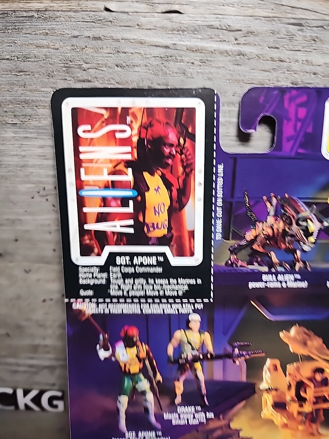 Vintage 1992 Kenner Aliens Space Marine Sgt Apone Action Figure Brand New
