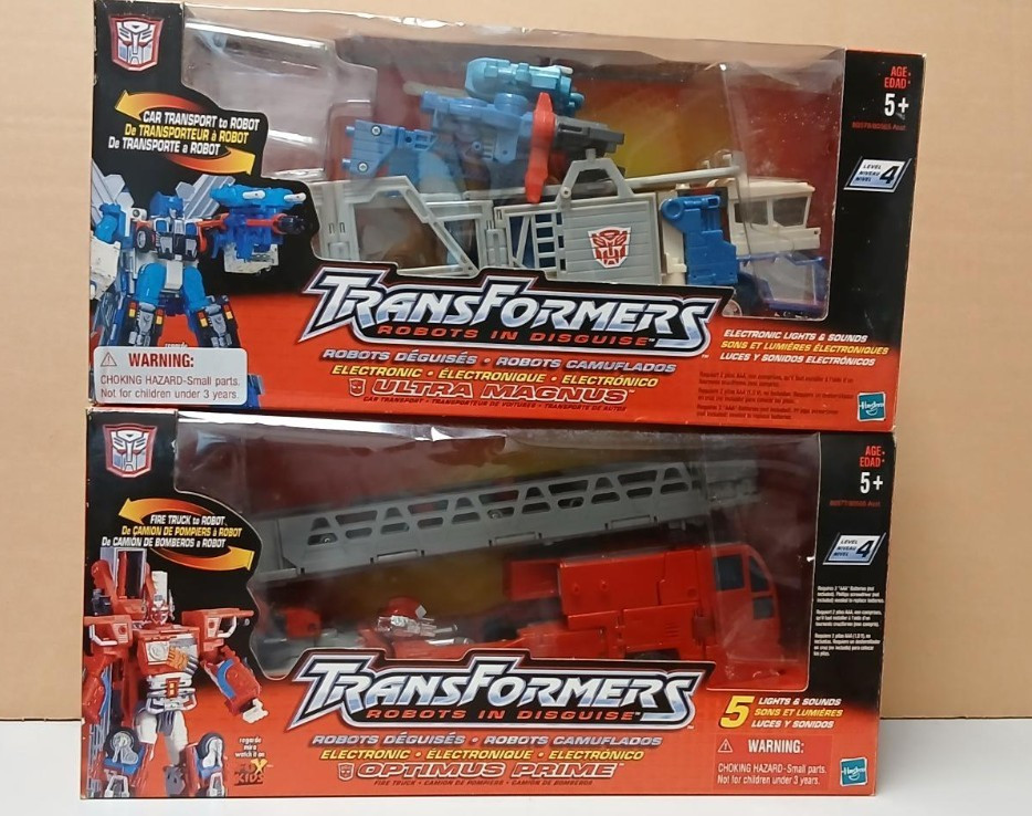 Transformers Robots in Disguise (RID) Optimus Prime & Ultra Magnus 2001