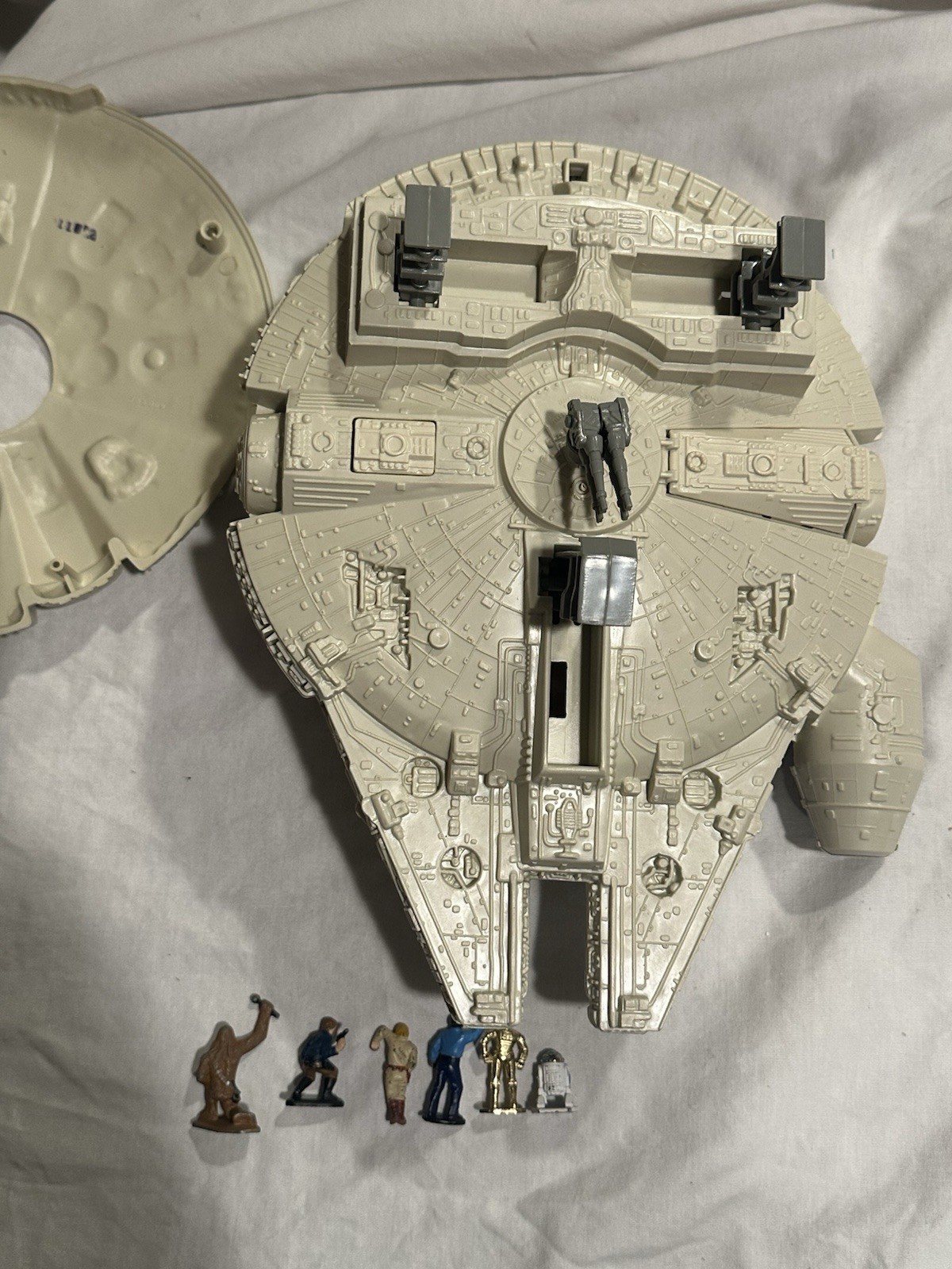 Vintage Star Wars 1982 Micro Collection Millennium Falcon Kenner Comp W Figures