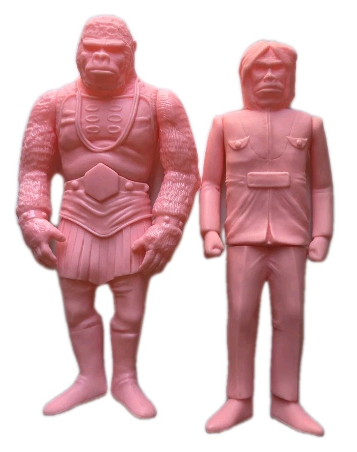Y-MSF Spectreman villains Dr. Gori Karras 6.5 in vinyl figures pink samples