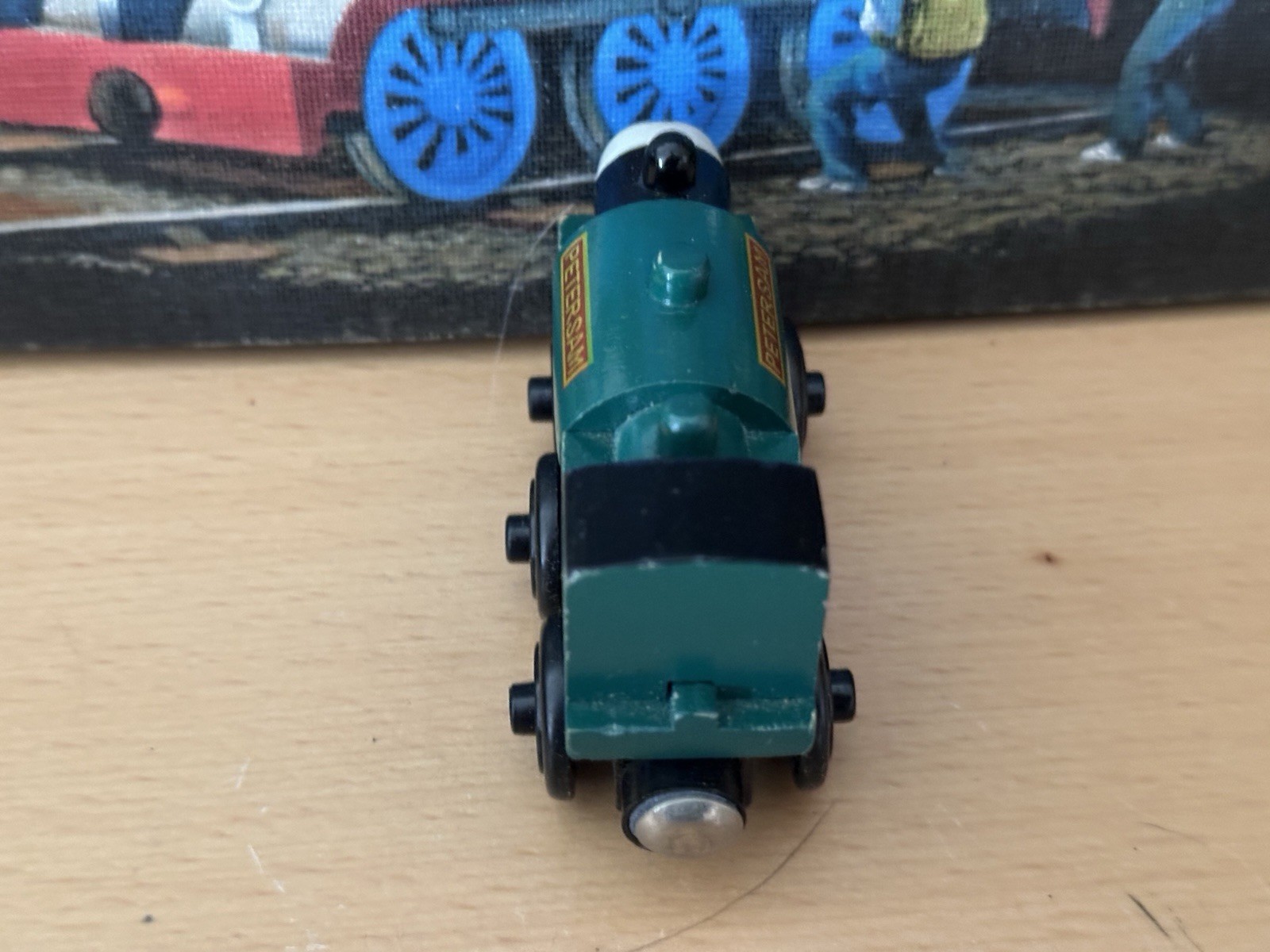 1998 Authentic Learning Curve Britt Allcroft Wooden Thomas Train Peter Sam!