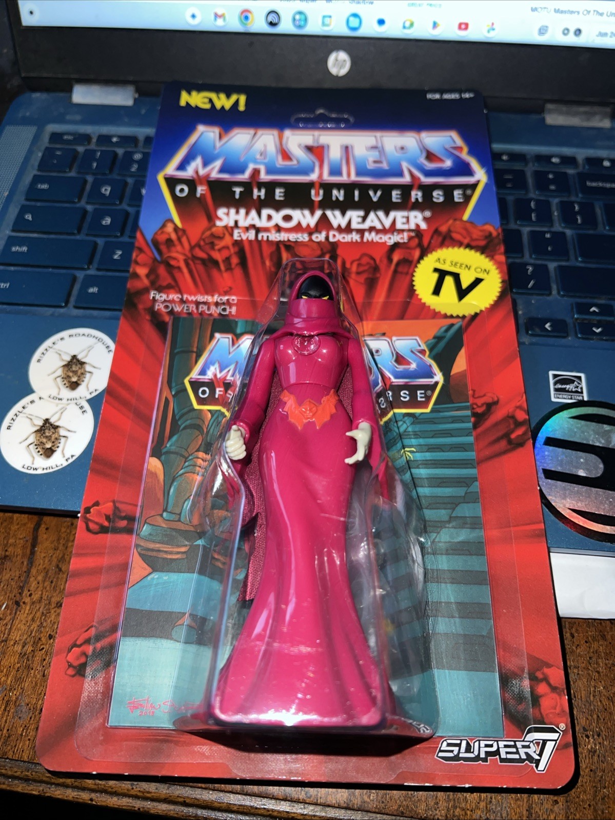 New 2019 Masters Of The Universe MOTU Super7 Retro Shadow Weaver Figure Mint!
