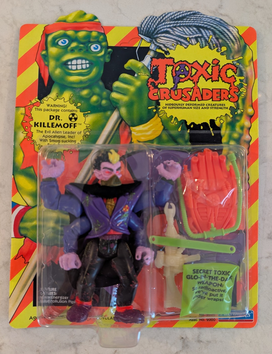 Vintage 1991 Toxic Crusaders Dr Killemoff by Playmates MOC unpunched