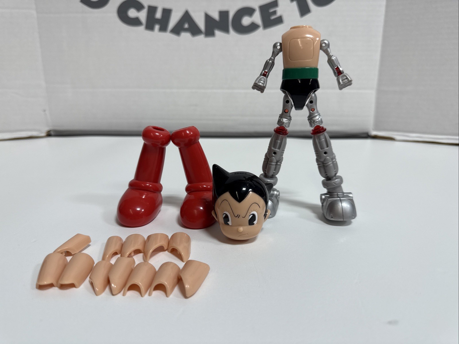 Bandai Astro Boy Build-Your-Own 8&Prime; Action Figure Light-Up Eyes Adjustable
