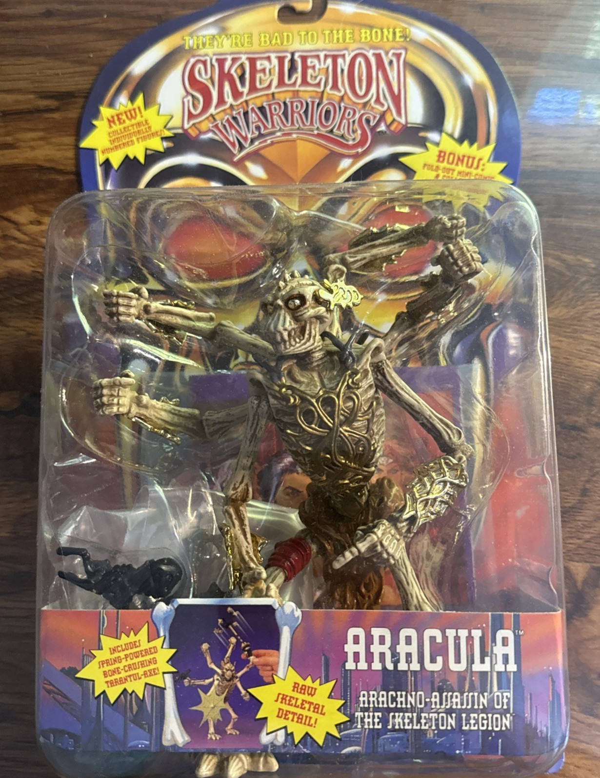 Skeleton Warriors Aracula #8508 Playmates 1994 Collectible 6” Action Figure New