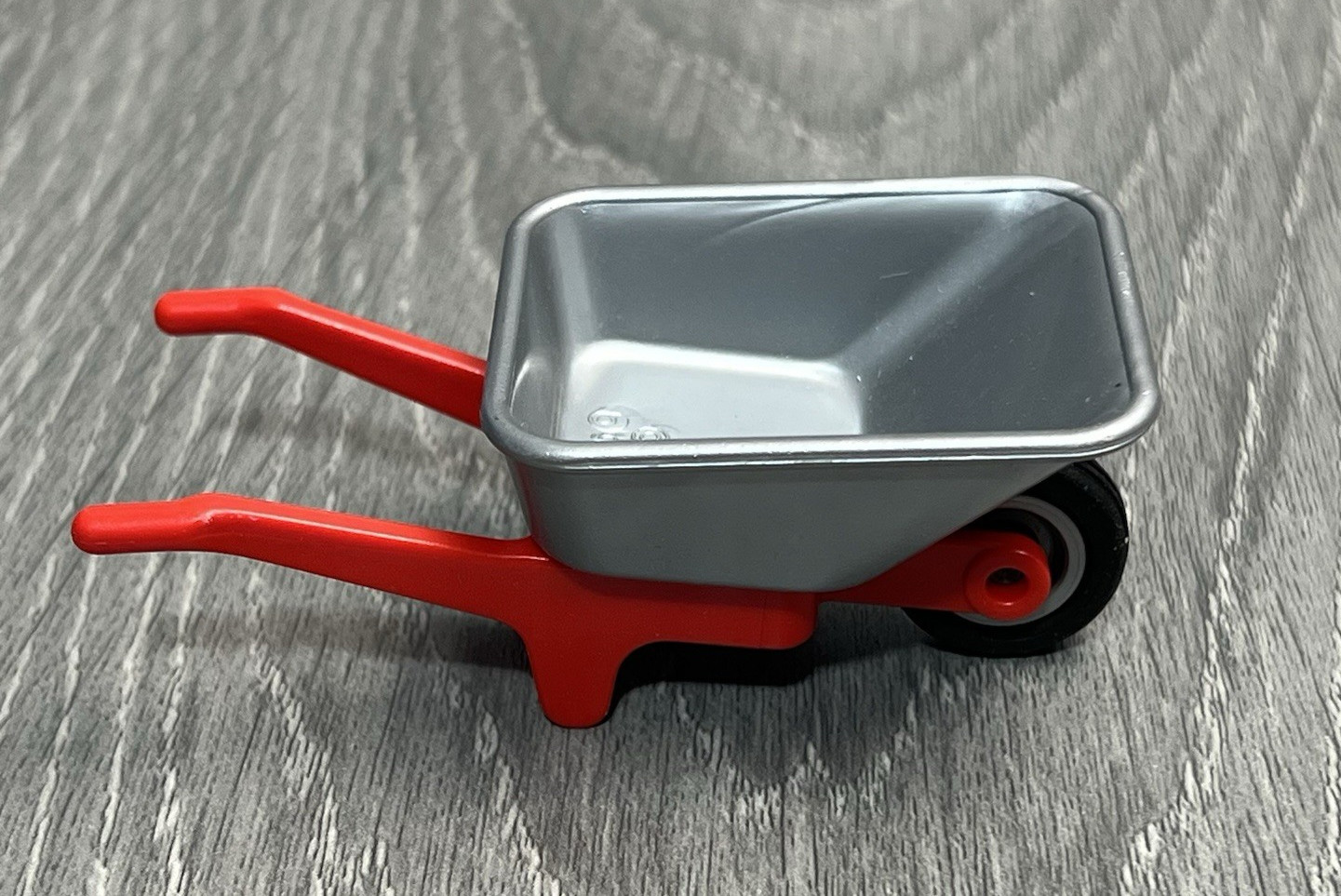 PLAYMOBIL Grey Red Wheelbarrow Farm Ranch Zoo Garden Landscape 1974 GEOBRA