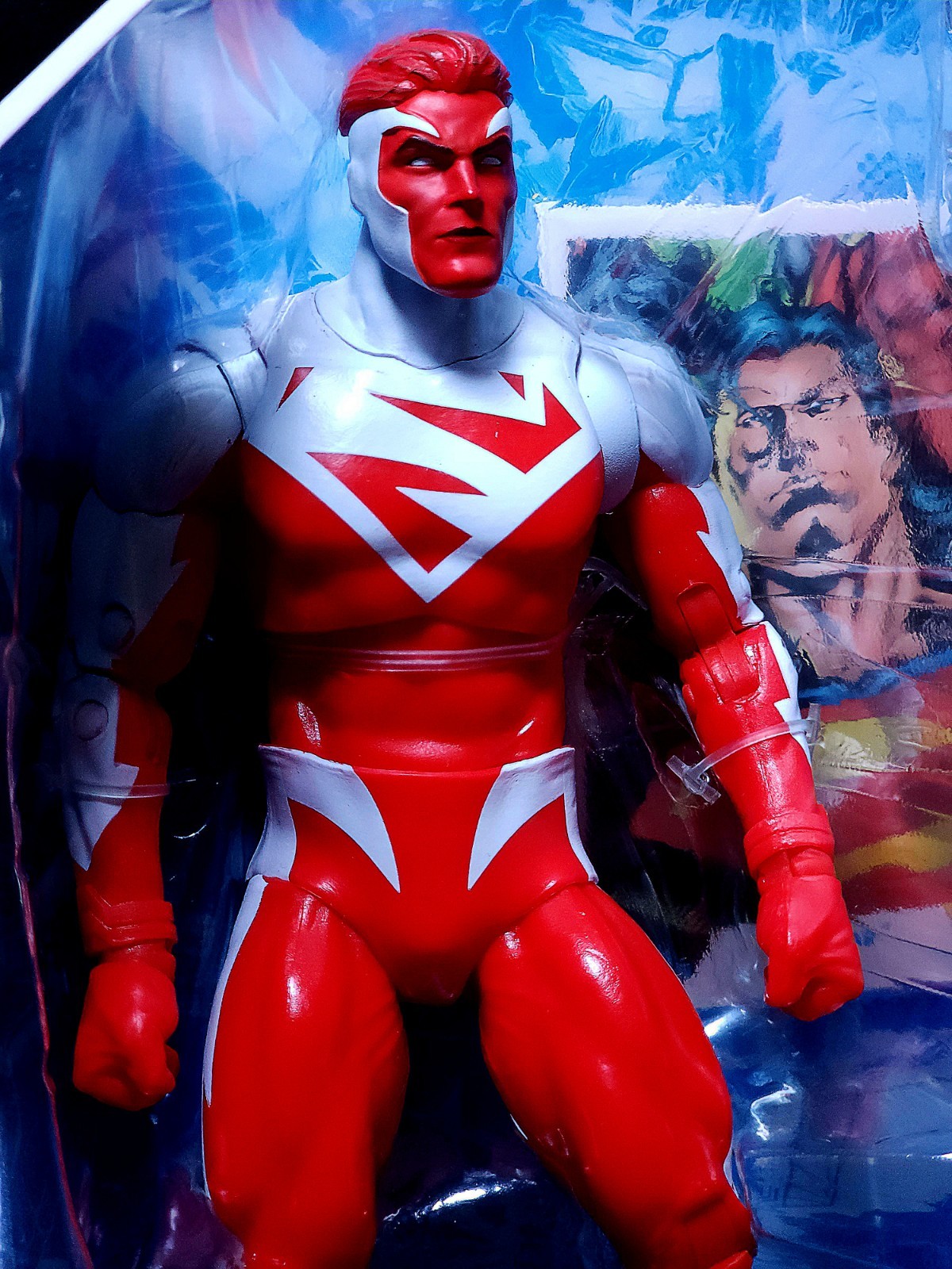 McFarlane Toys DC Multiverse Superman Red Platinum JLA Plastic Man BAF New