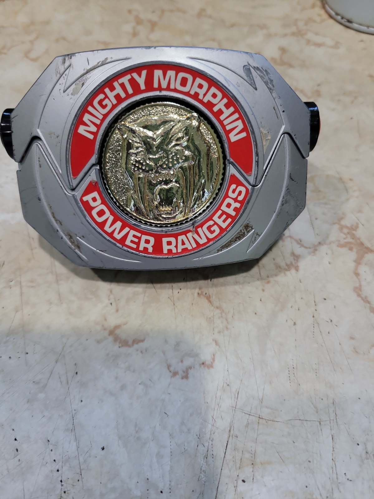 1991 Mighty Morphin Power Rangers Handheld Coin Morpher MMPR Bandai W/ One Coin