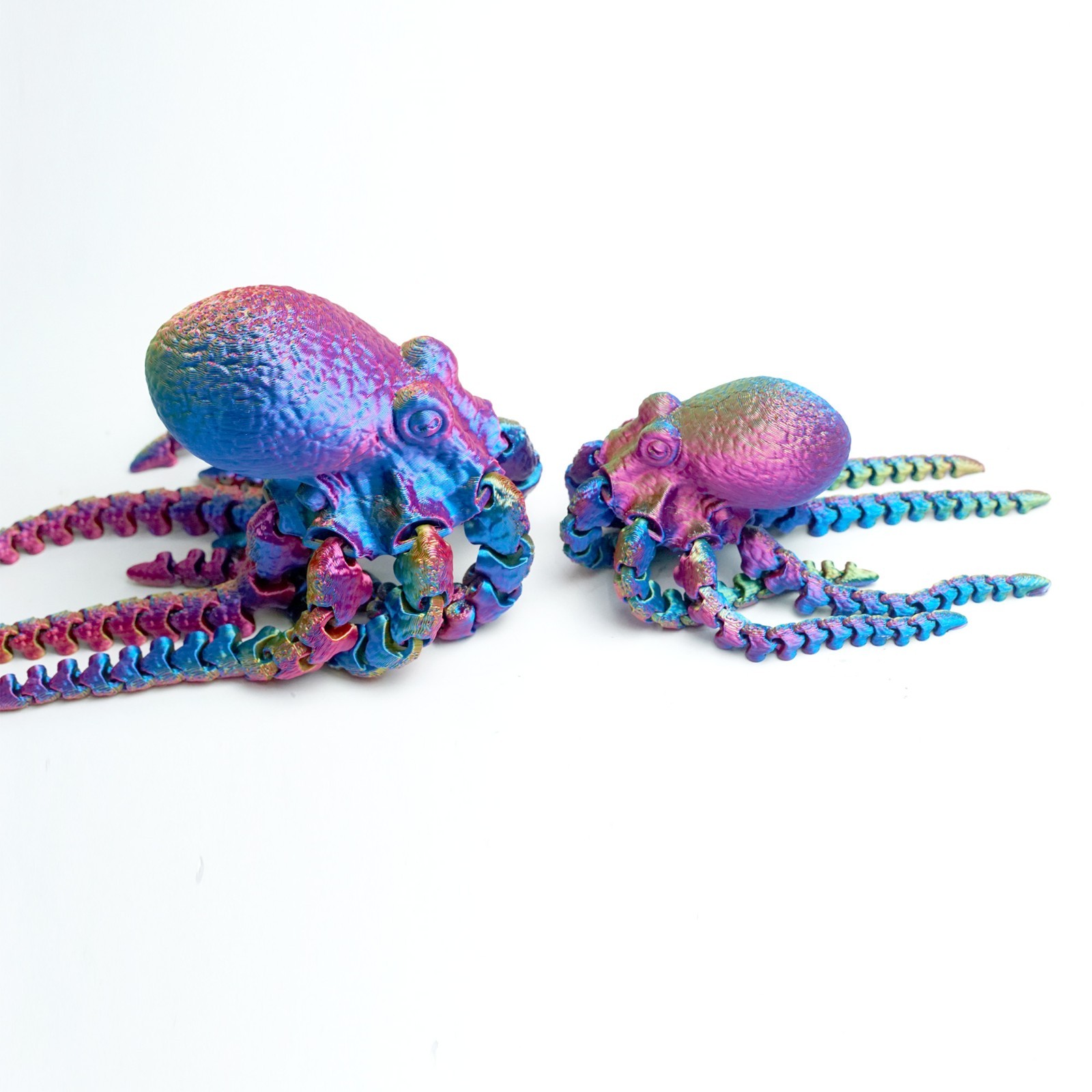 2PCS 3D Printed Octopus Model,Articulated Animals figure,Fidget Toys Home Decor