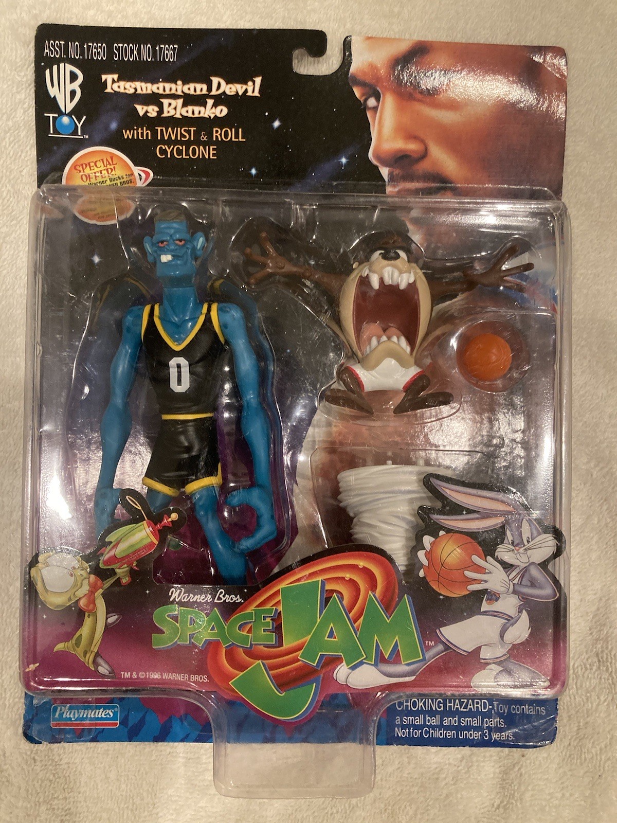 Space Jam 1996 Tasmanian Devil VS Blanko Playmates Never Open￼￼￼￼
