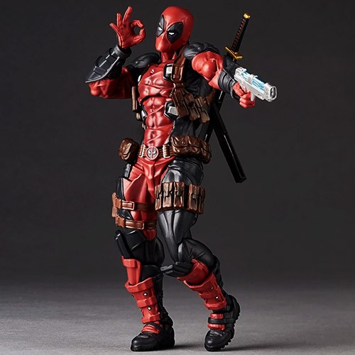 KAIYODO Deadpool Red Ver.2.5 Revoltech Amazing Yamaguchi Action Figure Toy New
