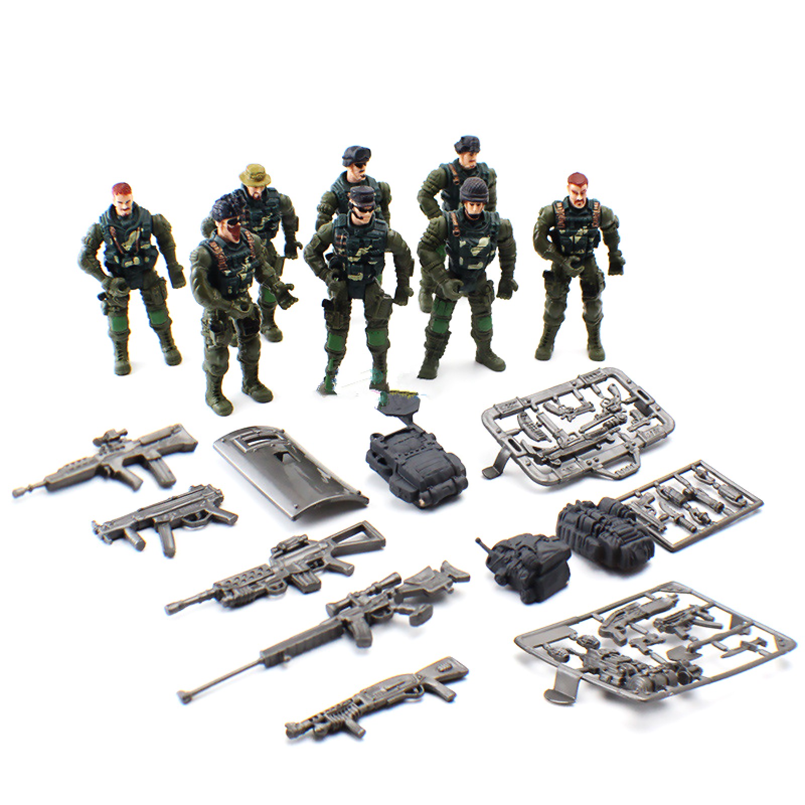 8 Pcs Military Army Action Figure Movable Joints Military Soldiers Model Toy