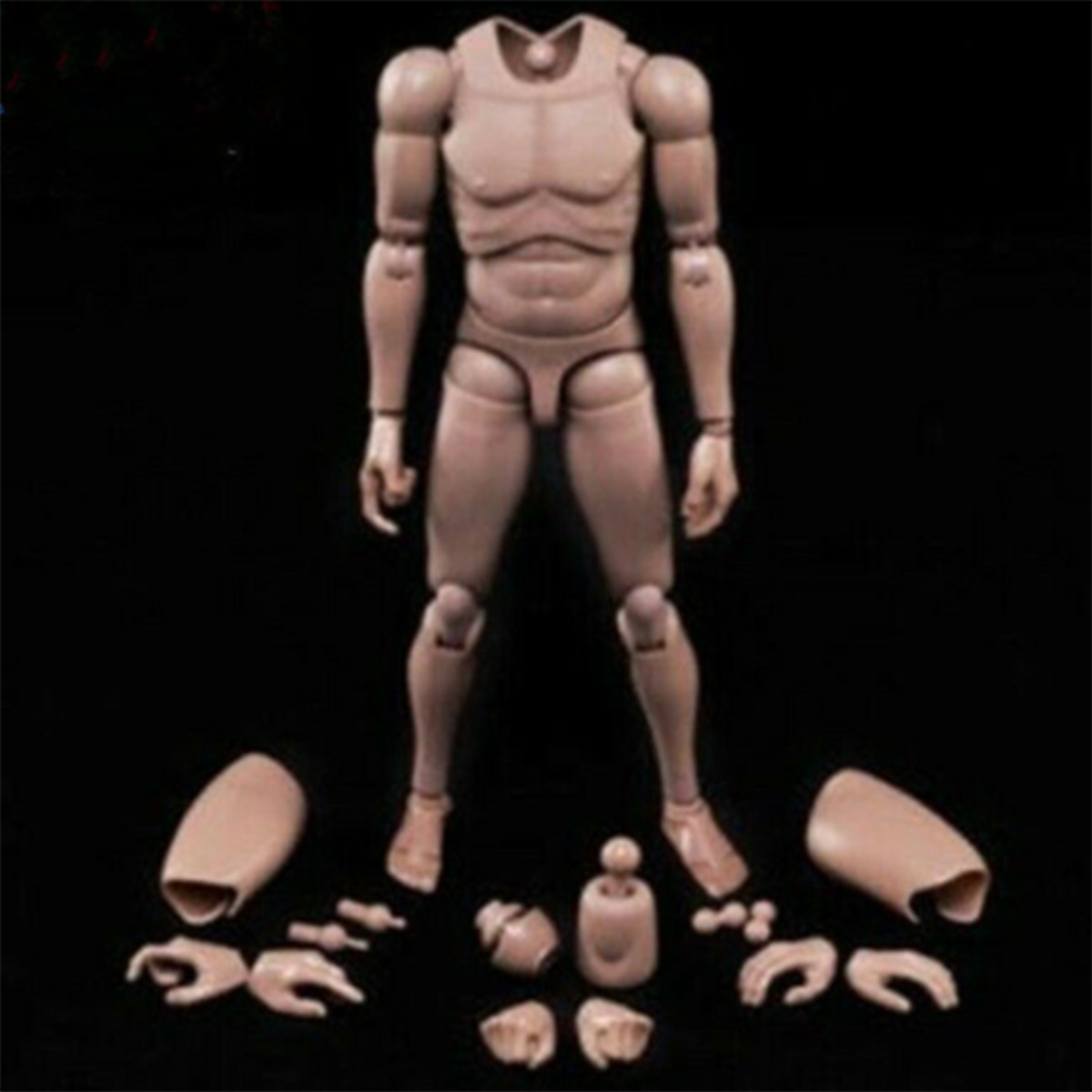 USA MX02-A 1/6 Male Action Figure Body Model Toy Suntan Skin Flexible 12in Body