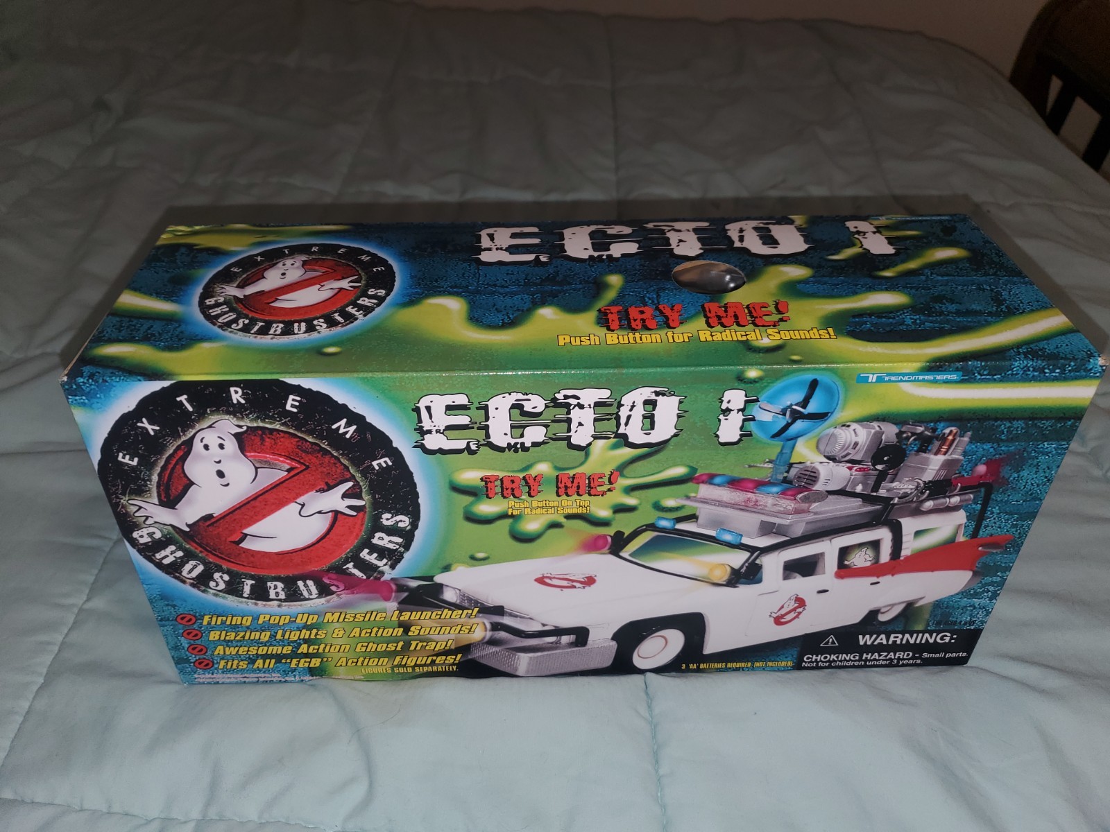 PR3 Ghostbusters Ecto 1 Trendmasters Extreme Vehicle 1997 CIB Vintage Mint Box