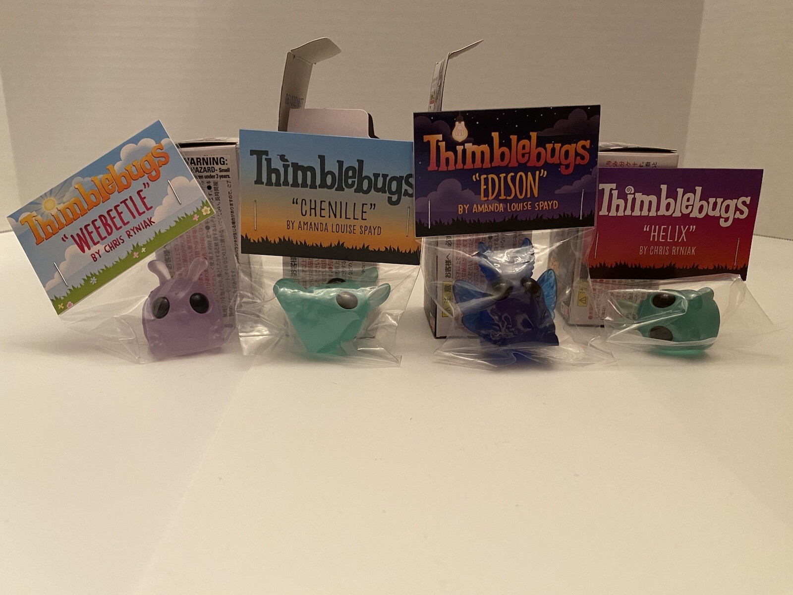 Ryniak & Spayd Bindlewood Thimblestump Hollow Resins Beach Glass Buddies All 4