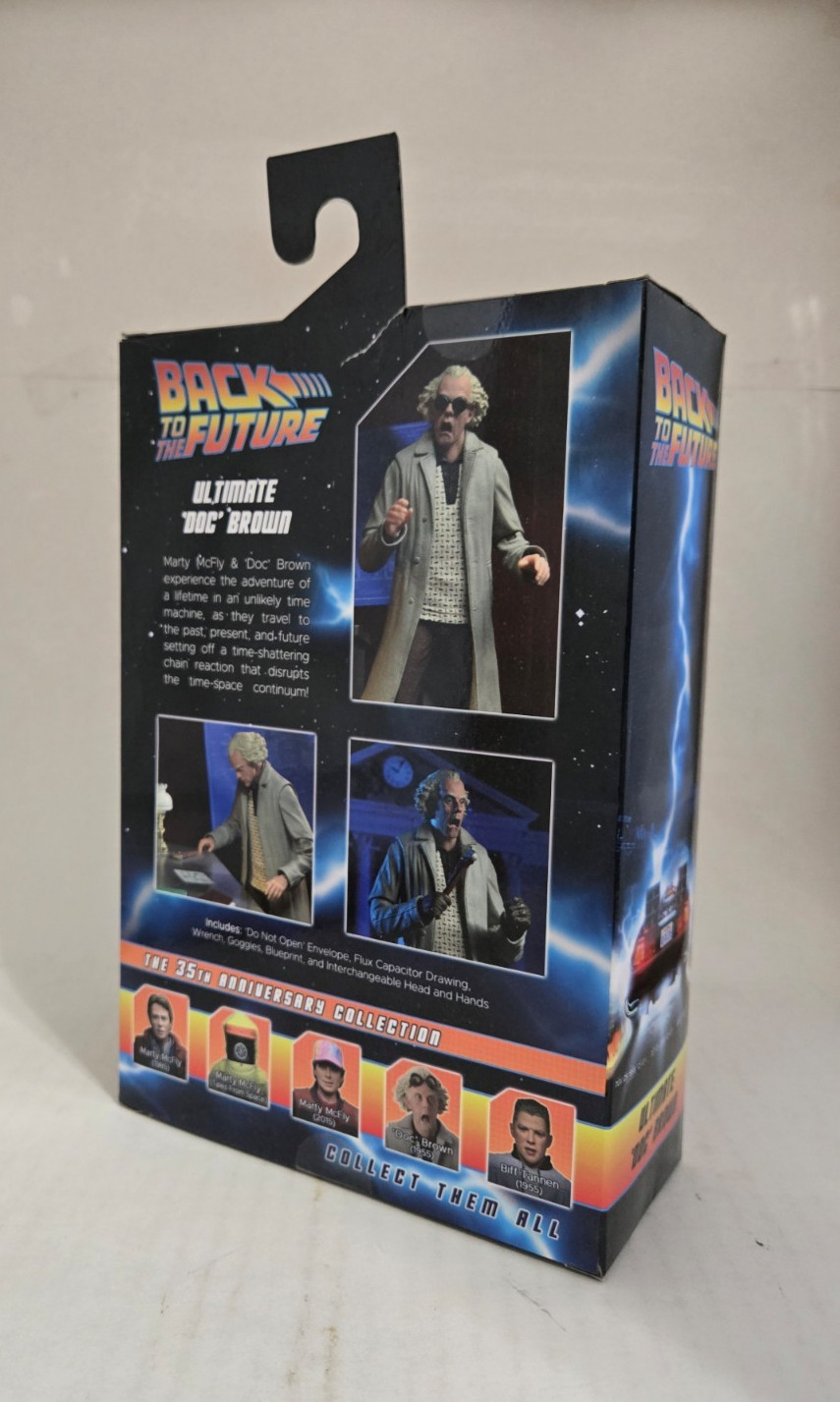 NECA Back to the Future Doc Brown Finale Version Sealed In Hand