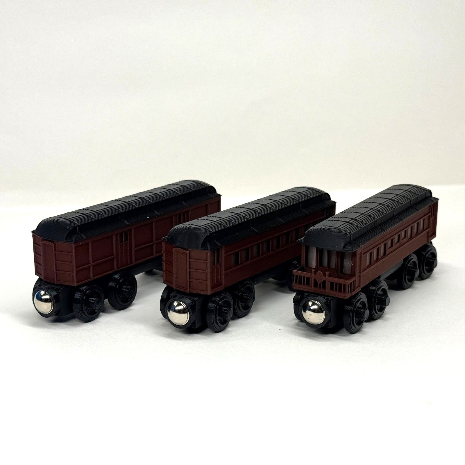 Wooden Railway Pullman Train Collection Custom Made for Thomas Train & Others