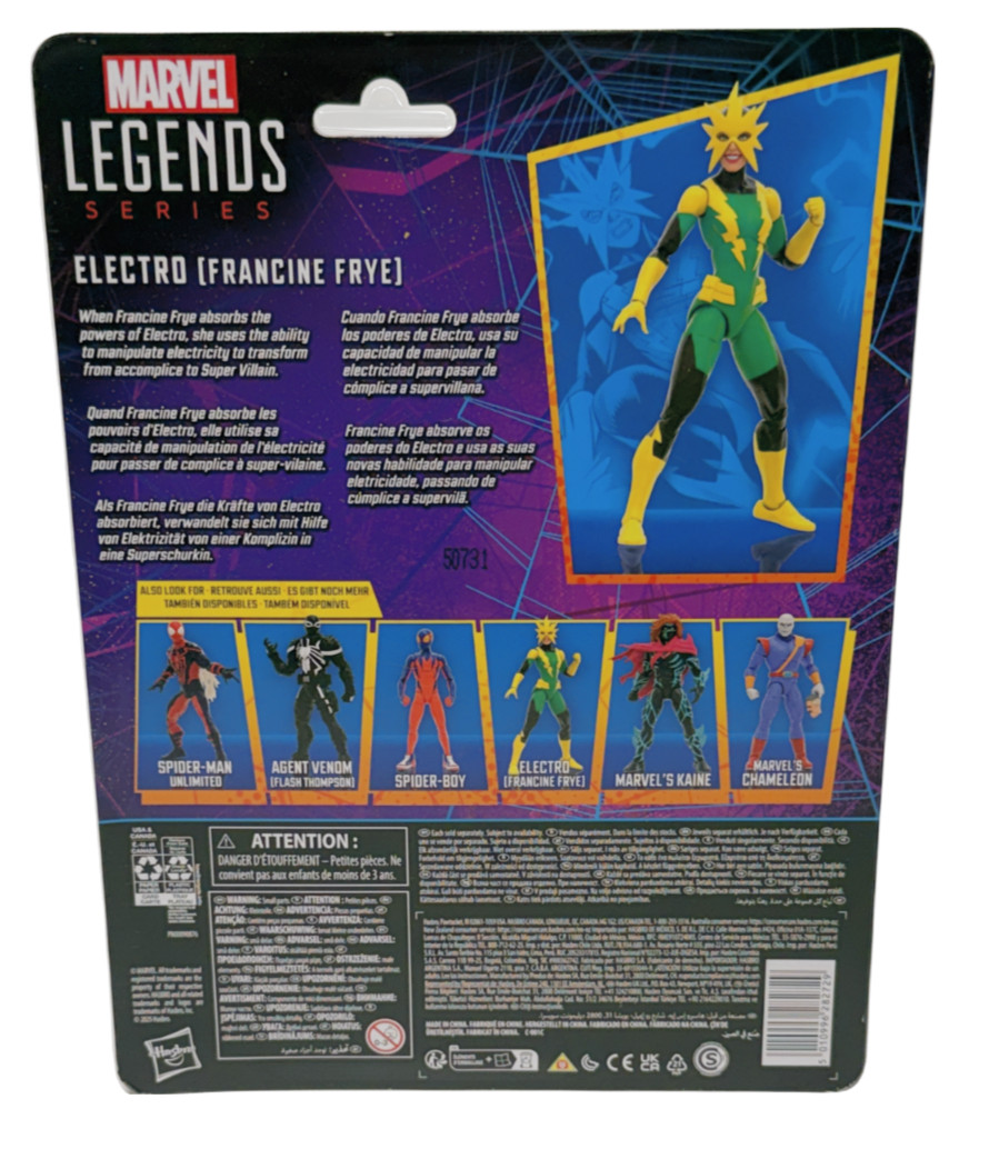 Marvel Legends — Spider-Man Electro 6&Prime; Figure — Retro Series — 2025 MOC
