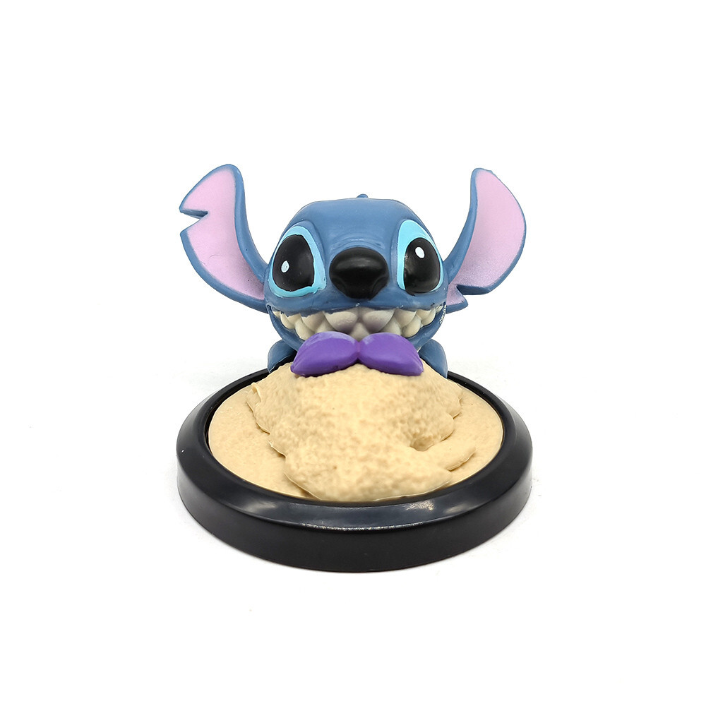 6pcs/set Lilo & Stitch Figure Summer beach Party Stitch PVC Toys Cake Decoration
