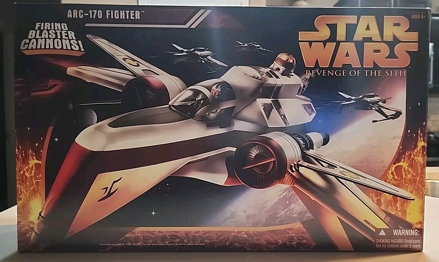 Hasbro Star Wars Revenge of The Sith ARC-170 Fighter Jet Set – MISB
