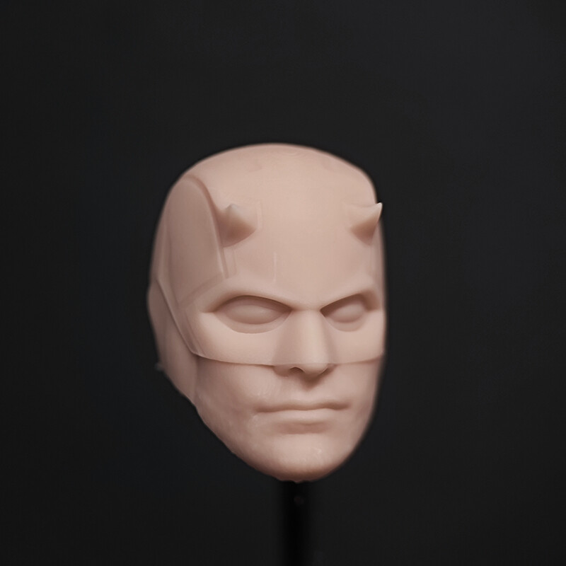 1/12 Scale The Mask Daredevil Charlie Cox Head Sculpt Unpainted Fit 6&Prime; ML Figure