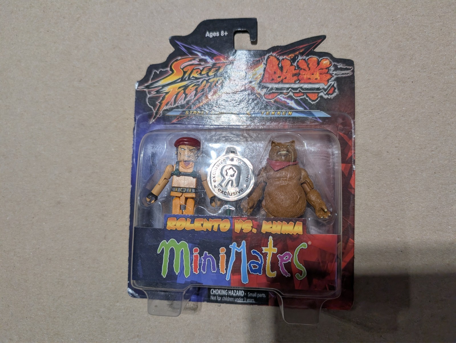 Minimates Street Fighter x Tekken Toys R Us Series 2 Rolento & Kuma Figures