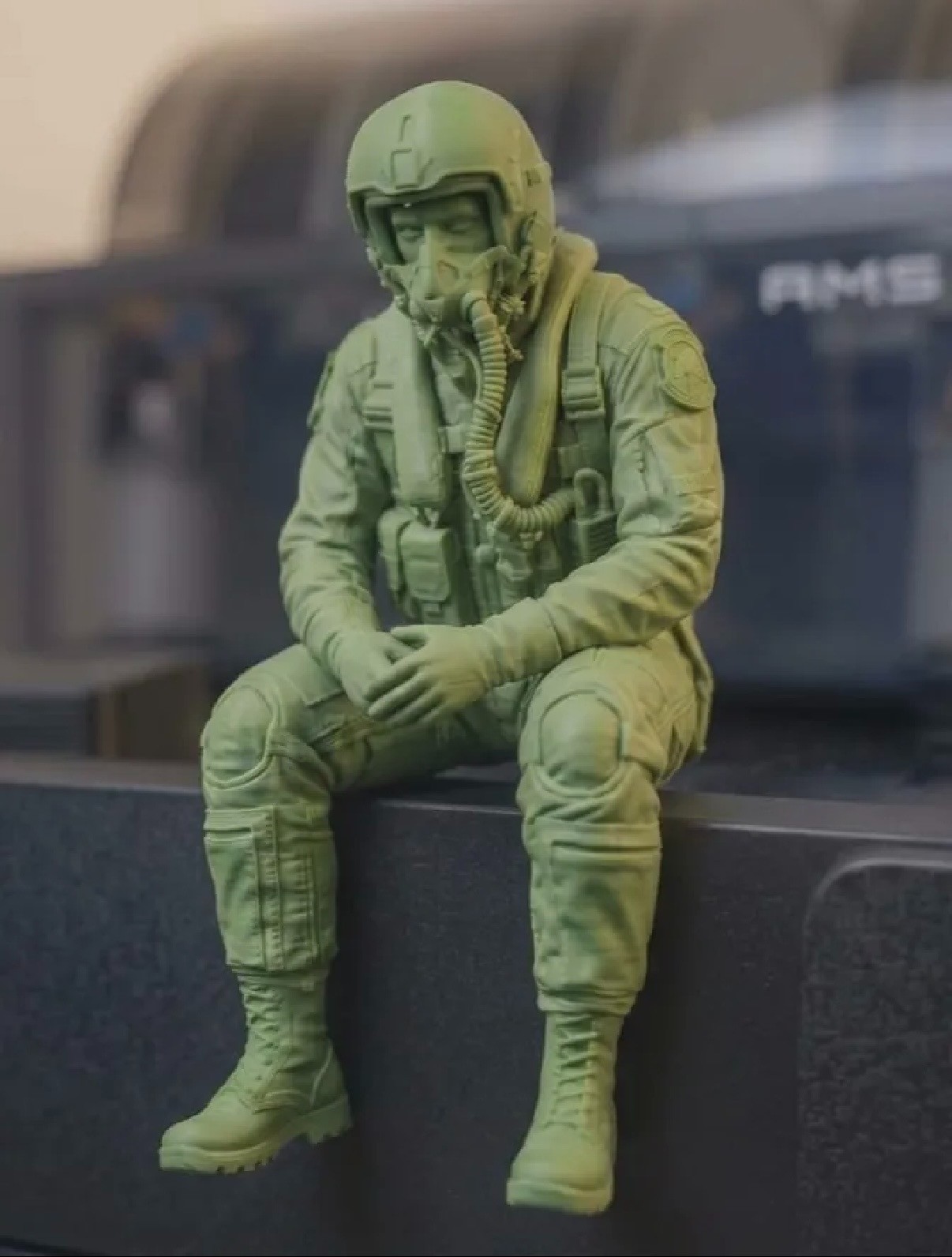 Workplace Professional SAD Ledge Sitter Figures 🖤 Paintable – Decor – Gift