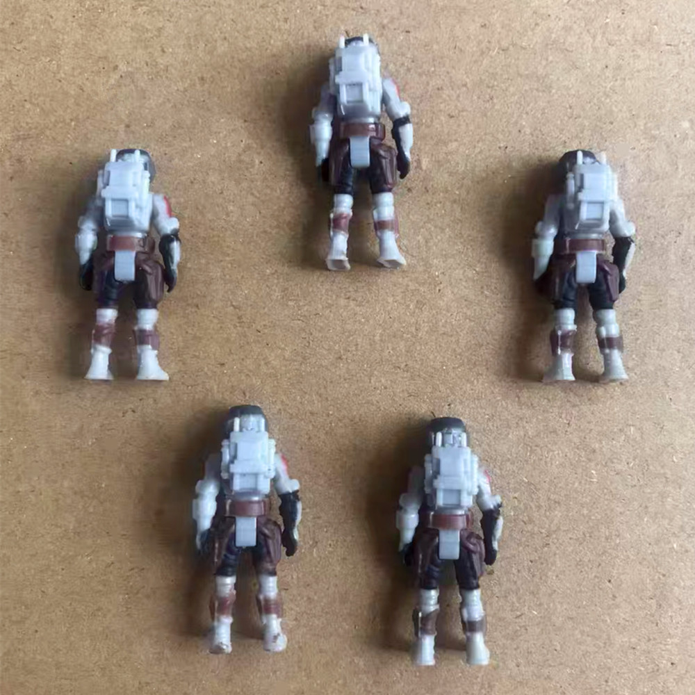 5pcs Star Wars Micro Galaxy Squadron Bad Batch Clone Trooper Figure Rare Chase