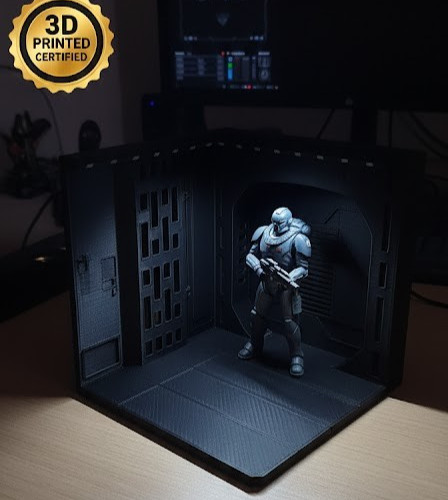 Star Wars Inspired Death Star Diorama Marvel Gi joe 1:12 Scale 6 Inch Figures