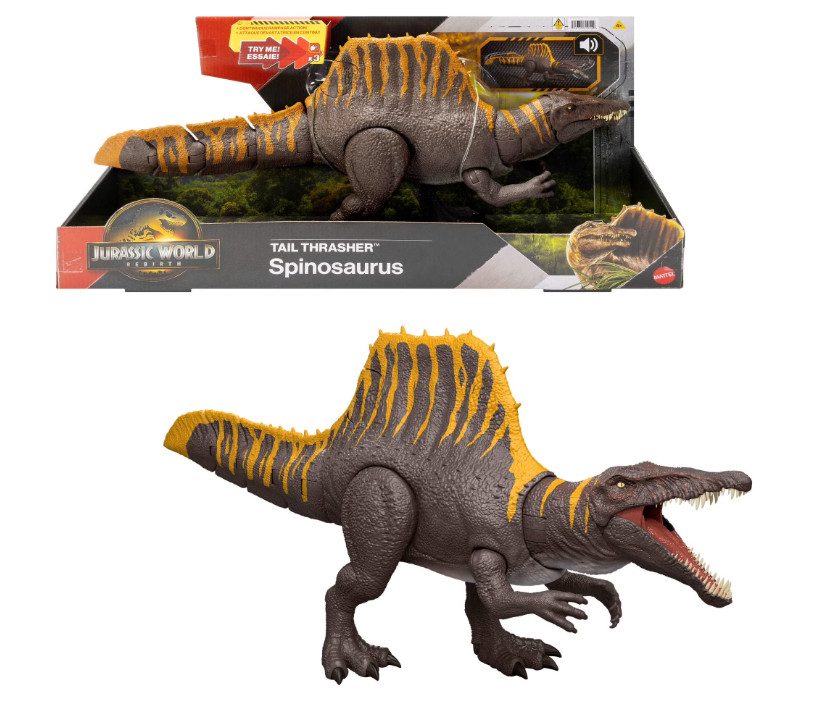 Jurassic World Rebirth Distortus Rex, Drex Action Figure, 22 Inch Rumble N Rampa