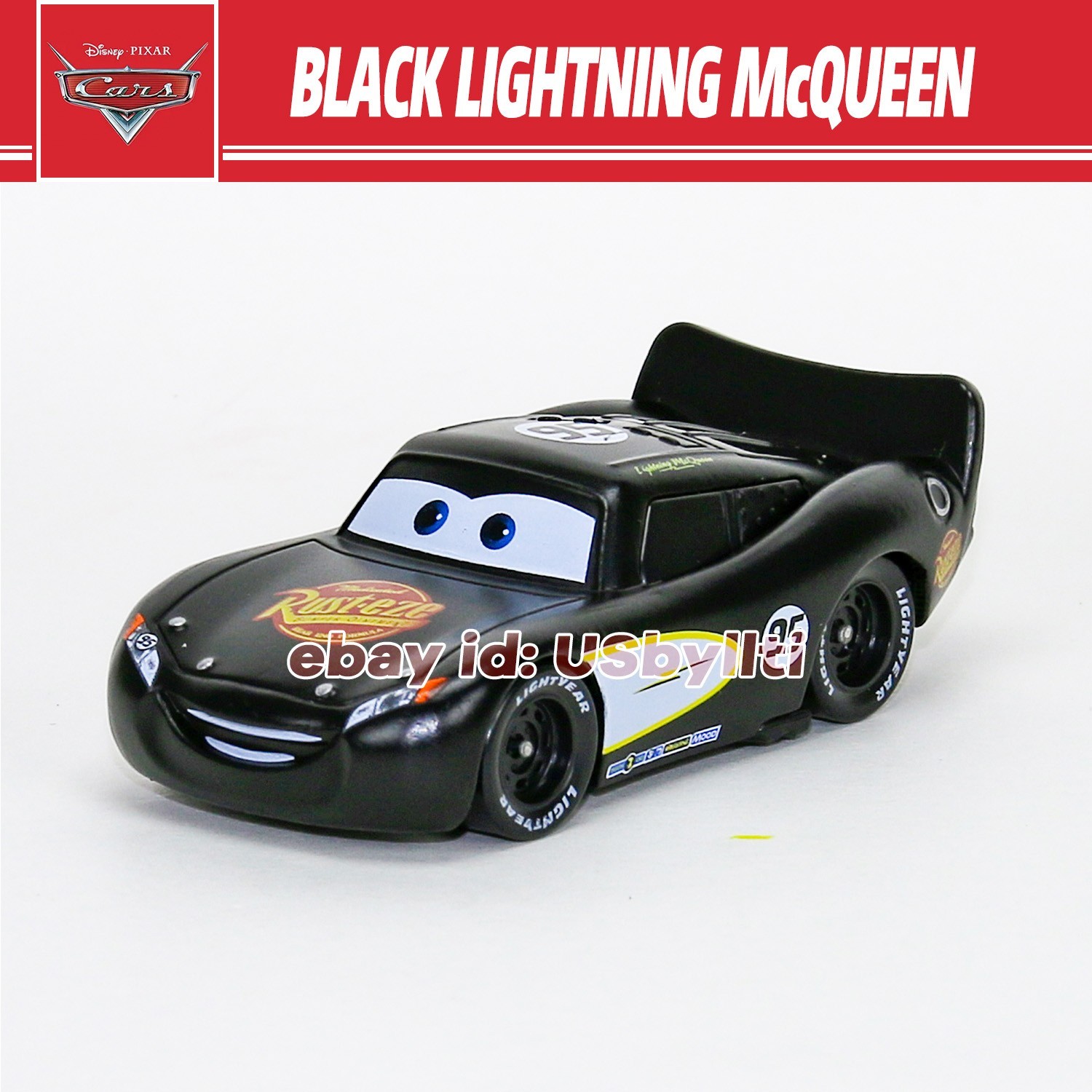 Disney Pixar Cars Black Lightning McQueen Diecast 1:55 Metal Car Toy Gift