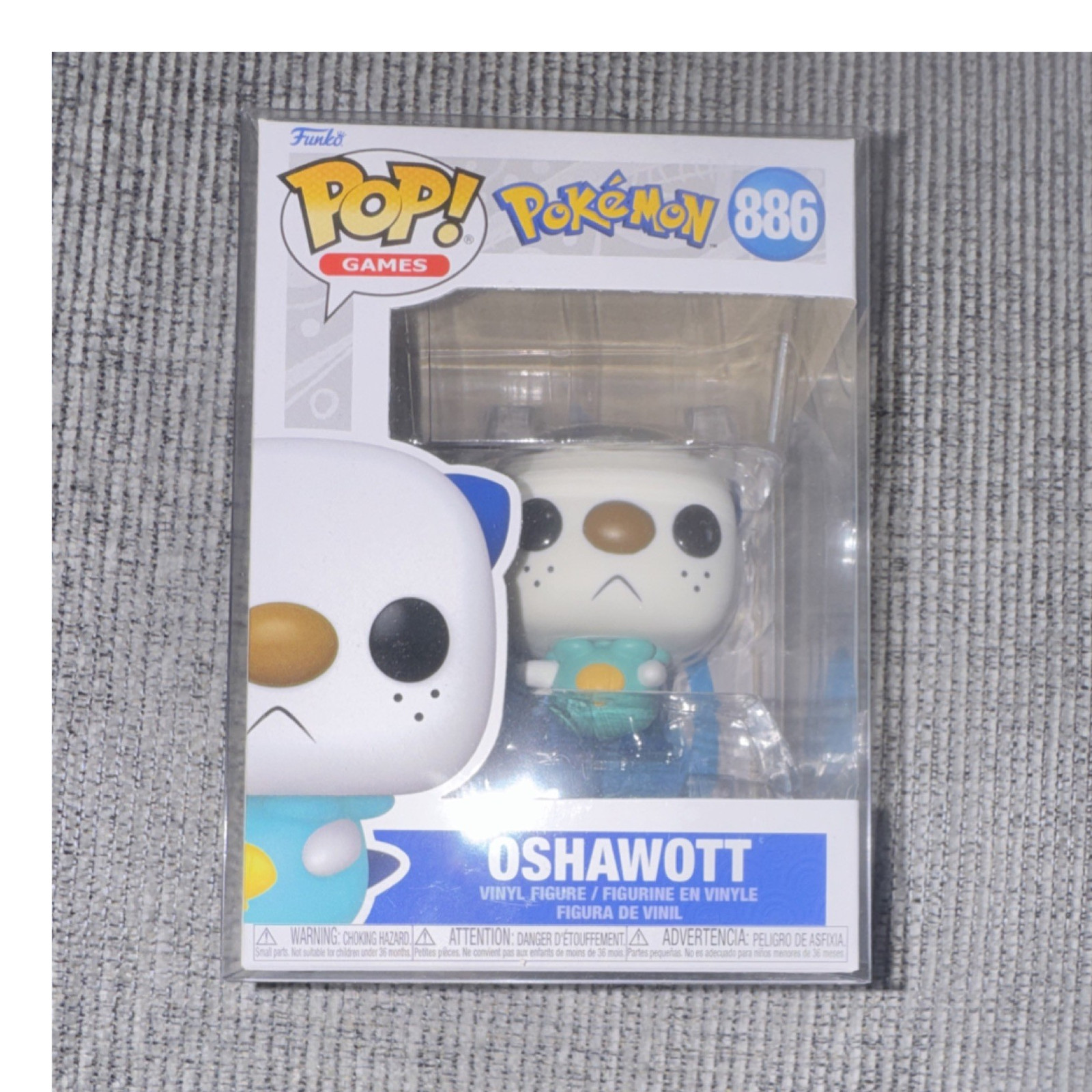 Funko POP! Games Pokémon Oshawott 886 Vinyl Figurine Licensed PROTECTIVE BOX