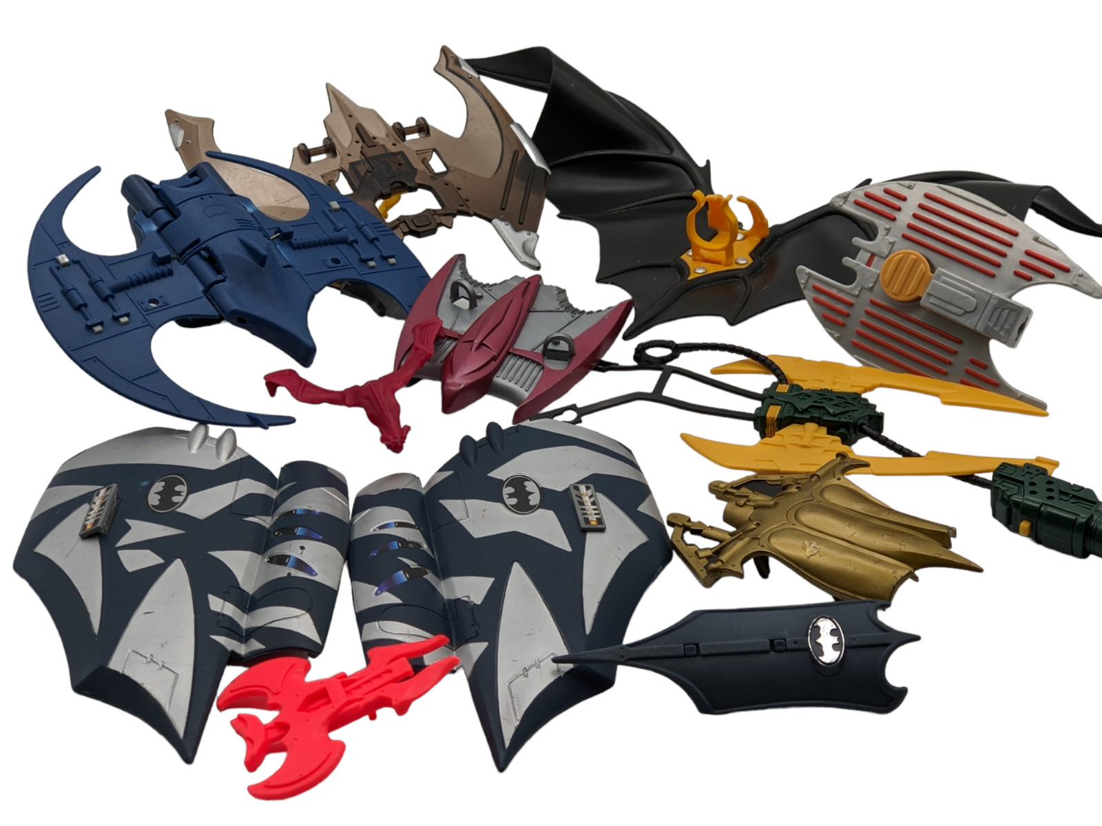 Lot Of Assorted Kenner Batman Wing Deluxe Attack Wing & Accessories-Free Ship.