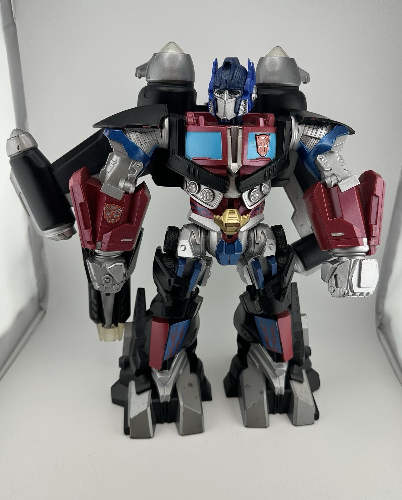 2008 Hasbro Transformers Mega Power Bots Lights Up & Talking 12&Prime; OPTIMUS PRIME